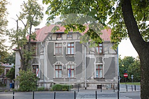 Ancient building in  ÅÃ³dÅº, Poland